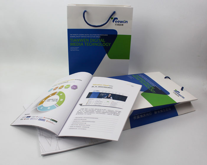 手提袋制作、企業(yè)畫冊印刷，天聞數(shù)媒科技也是選擇長沙印刷廠日大彩印